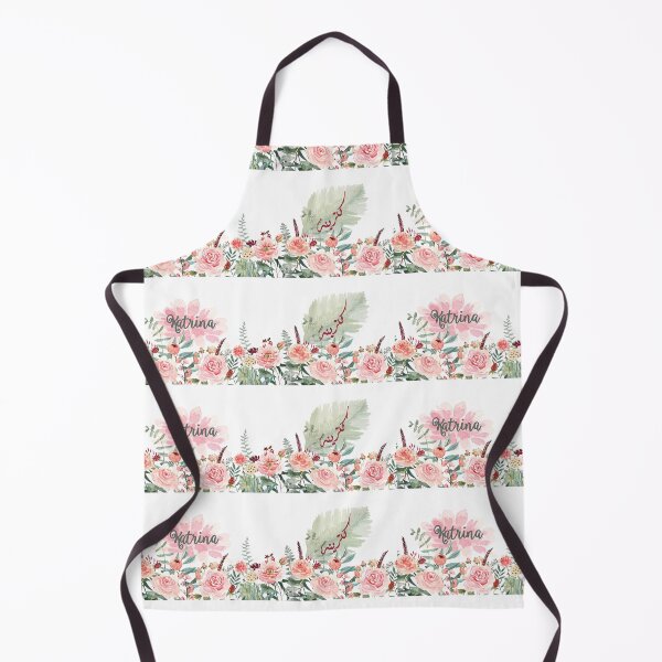 Item preview,  English Arabic floral watercolour gum leaf border personalised design Katrina designed and sold by HalunaHappy.