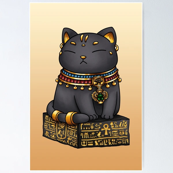 エジプト ビンテージポスター 猫 Bastet Cat by M. Azmy エジプト ビンテージポスター 猫 Bastet Cat by M. Azmy