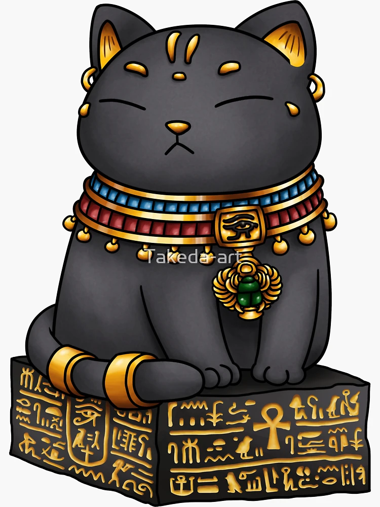 エジプト ビンテージポスター 猫 Bastet Cat by M. Azmy - nasco 