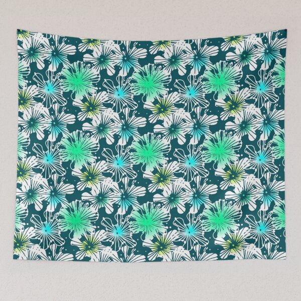 Item preview, Mallow flowers hand-drawn  designed and sold by Nata-V.