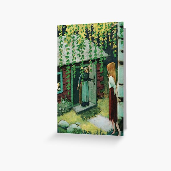 Item preview, Adalmiina and the Old Woman By Rudolf Koivu  designed and sold by ArtHistoryLover.