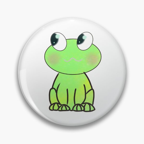 Item preview, The happy frog (single white design) designed and sold by OneDrawingGirl.