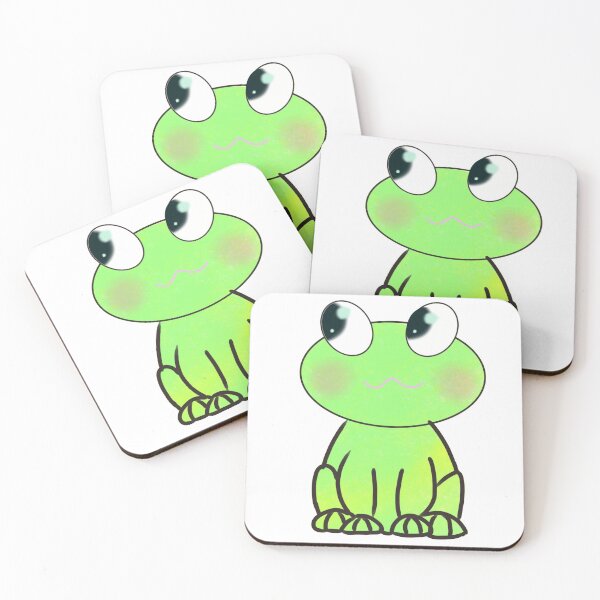 Item preview, The happy frog (single white design) designed and sold by OneDrawingGirl.