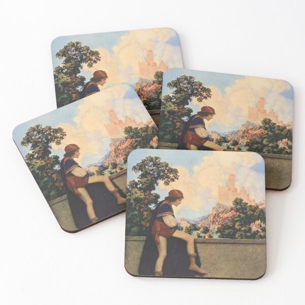 Item preview, Maxfield Parrish. The knave of hearts watching Lady Violetta depart. designed and sold by likiska.