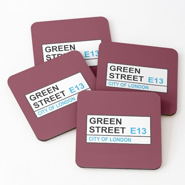 Item preview, Thames Ironworks Football Team Green Street Sign designed and sold by DelfDesign.