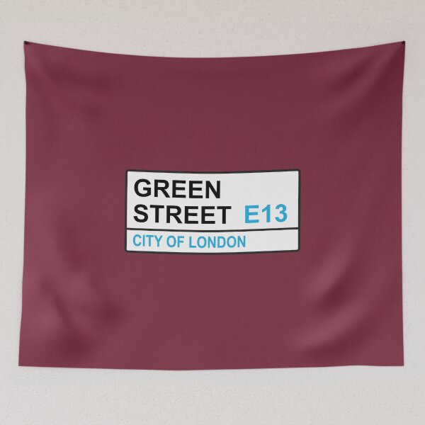 Item preview, Thames Ironworks Football Team Green Street Sign designed and sold by DelfDesign.