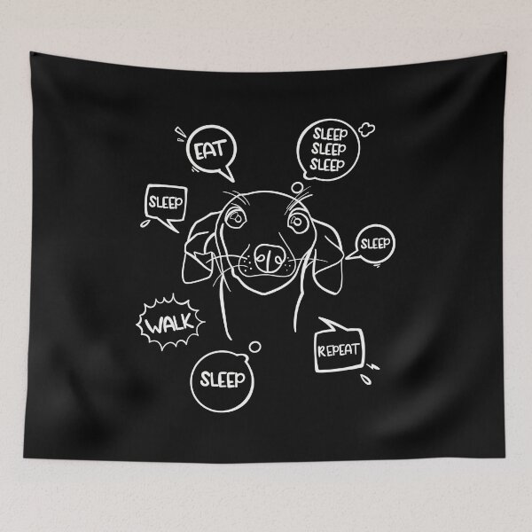 Item preview, Funny design for Greyhound dog owners; Eat, sleep, walk, repeat designed and sold by ThisIggyLife.