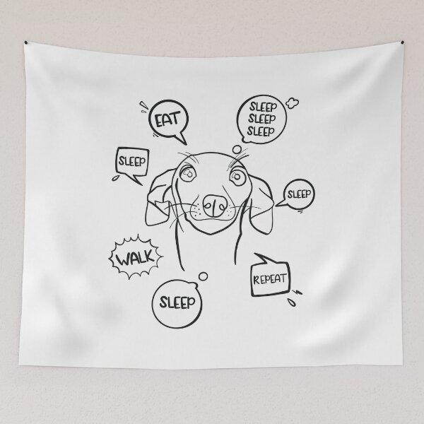 Item preview, Funny design for Greyhound dog owners; Eat, sleep, walk, repeat designed and sold by ThisIggyLife.