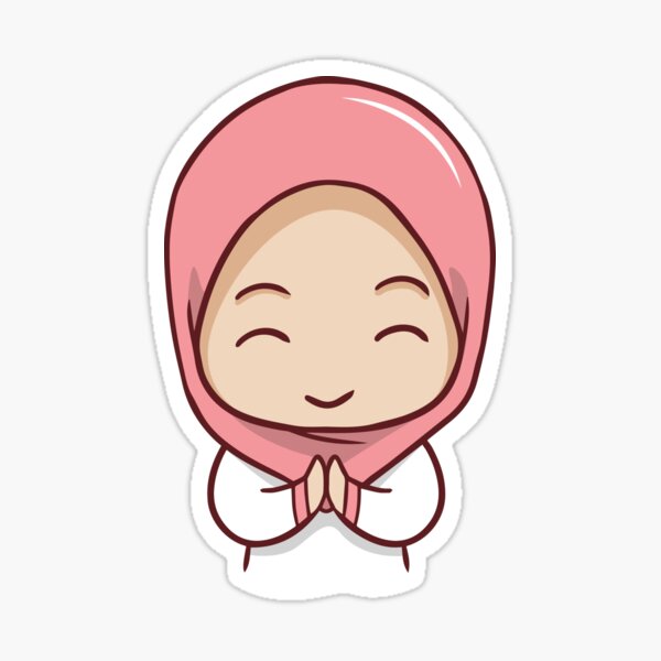 cute muslim girl Sticker for Sale by muslim-ah