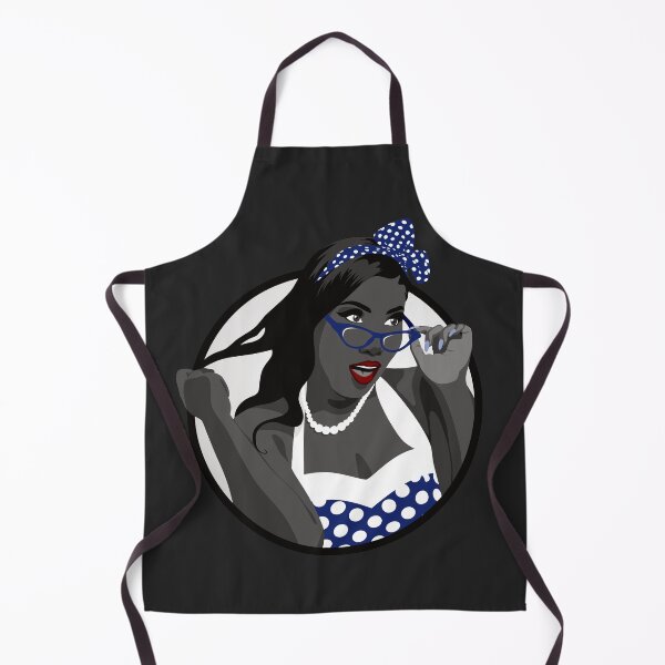 Item preview, Black Pin Up Girl | Elina - Blue & Grey (Dark Background) designed and sold by ladyfacecreates.