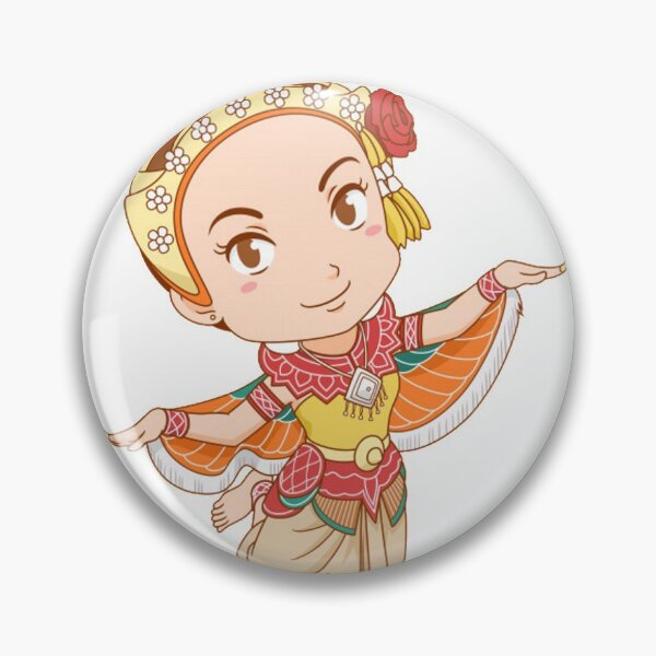 Item preview, cartoon character traditional thai dancer kinnari dress designed and sold by romio006.