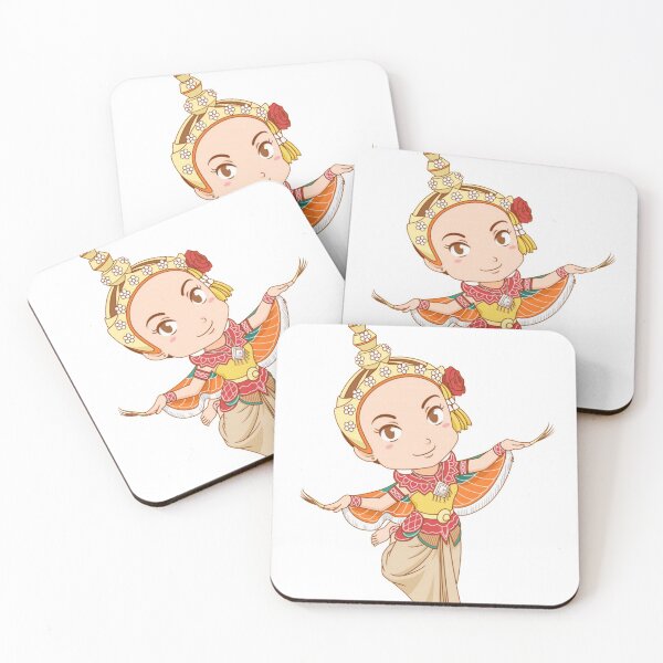 Item preview, cartoon character traditional thai dancer kinnari dress designed and sold by romio006.
