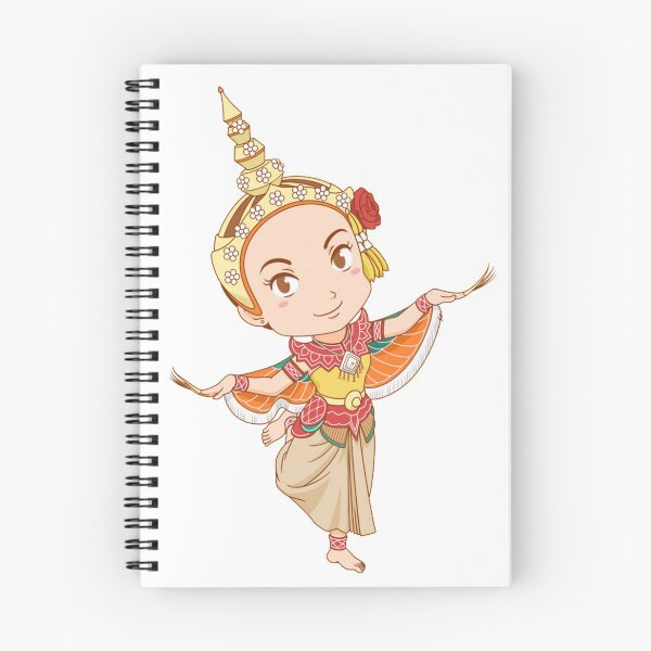 Item preview, cartoon character traditional thai dancer kinnari dress designed and sold by romio006.