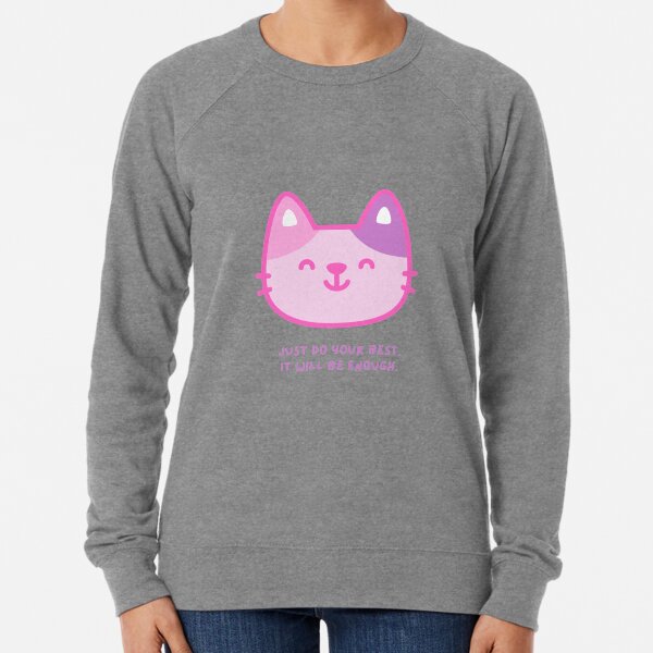 You Are Enough Cat Lightweight Sweatshirt