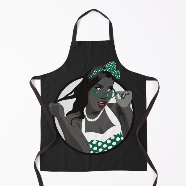 Item preview, Black Pin Up Girl | Elina - Green & Grey (Dark Background) designed and sold by ladyfacecreates.