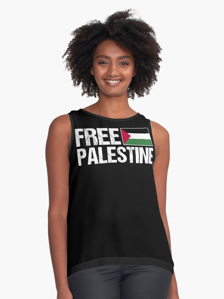 Women Summer Vest Sleeveless Shirts Tops Built in Palestine
