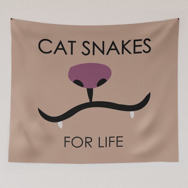 Item preview, CAT SNAKES FOR LIFE designed and sold by MysticPotato.