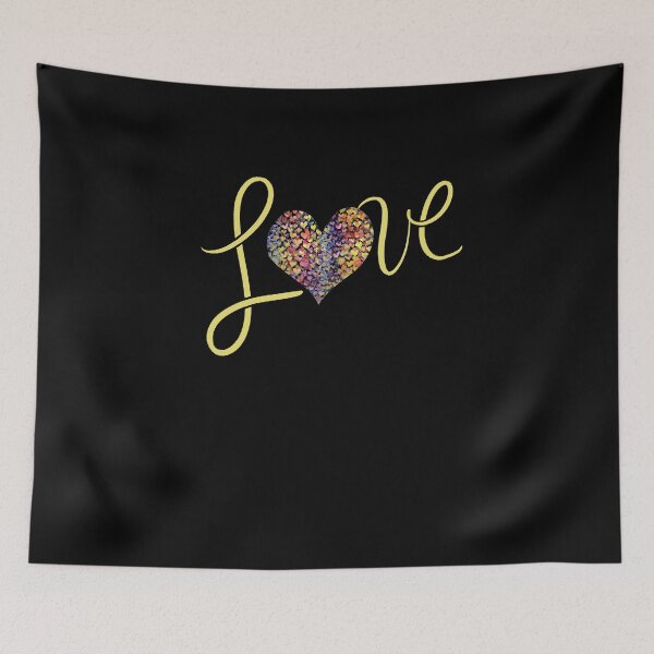 Item preview, LOVE rainbow heart designed and sold by FrictionMaxxing.