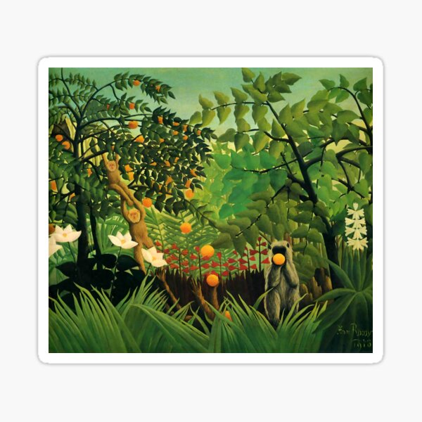 Vista previa del artículo con la obra «Henri Rousseau "Paisaje exótico", 1910», diseñado y vendido por Alexandra Dahl.
