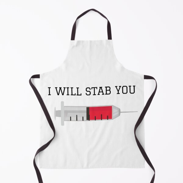Item preview, I Will Stab You, Funny Nurse Gift designed and sold by King of Colored Stickers.