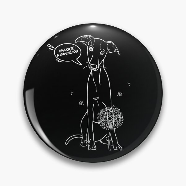 Item preview, Funny greyhound design; Greyhound with a dandelion flower designed and sold by ThisIggyLife.