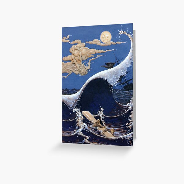 Item preview, Moonman saves the shipwrecked by Rudolf Koivu  designed and sold by ArtHistoryLover.