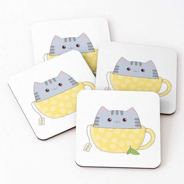 Item preview, Teacup Cat Earl Grey designed and sold by Stickyourselfon.