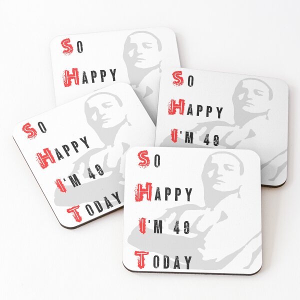 Item preview, So Happy I'm Forty Funny 40th Birthday designed and sold by Hatomomox.