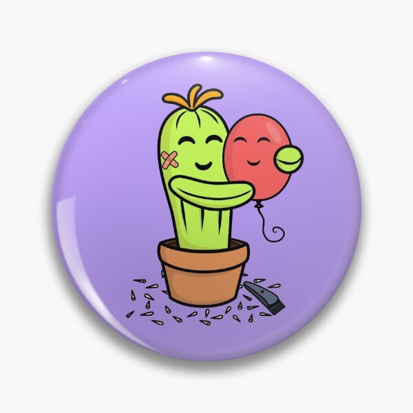 Item preview, Lindo Cactus afeitado para un abrazo con un globo rosa designed and sold by AlKap.