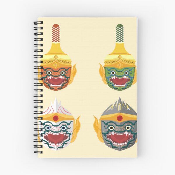 Item preview, thai monkey khon head illustration designed and sold by romio006.