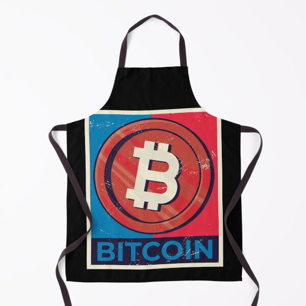 Item preview, Retro Bitcoin Blue & Red designed and sold by Hoiho Adventure Shirts.