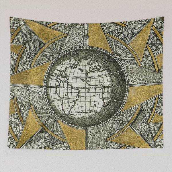 Item preview, Map of Western hemisphere within a windrose designed and sold by AdamStCyr.