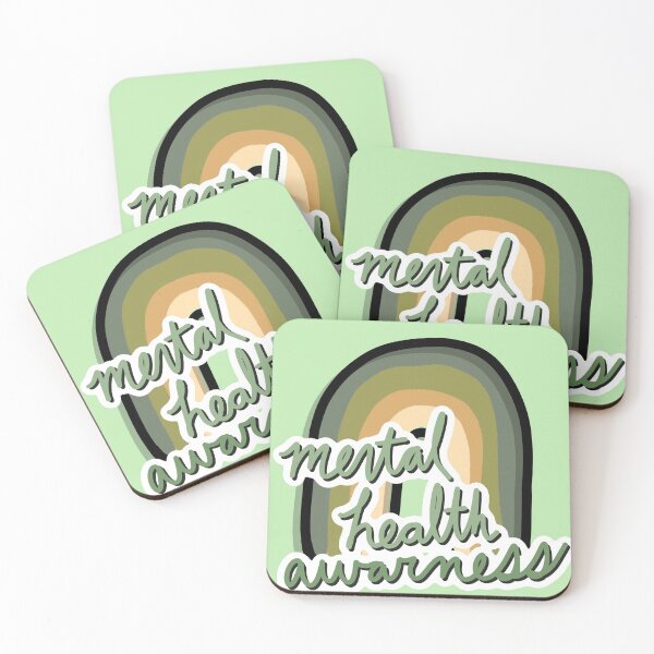 Item preview, Mental Health Awareness Month Green Rainbow designed and sold by ReadyRichell.