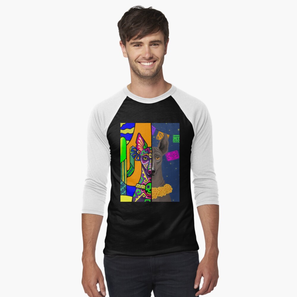 Vista previa del artículo con la obra «Camiseta ¾ estilo béisbol», diseñado y vendido por TsapunDariaArt.