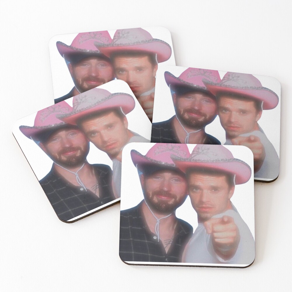Chris Evans & Sebastian Stan Coasters (Set of 4)