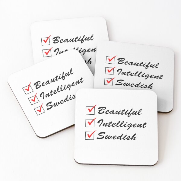 Item preview, Beautiful Intelligent Swedish designed and sold by jaycartoonist.