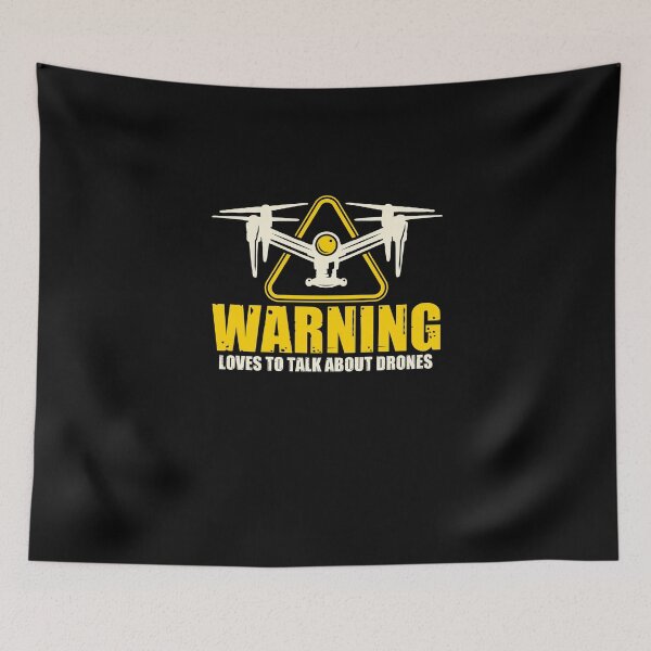 Item preview, Warning Loves To Talk About Drones Flying Aircraft Robotics  designed and sold by Nessshirts.