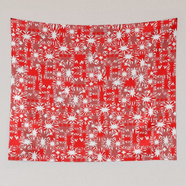 Item preview, Geometric, Pattern, Shapes, Lines, Modern,  Abstract, Art, Efflorescent- Red on No Color designed and sold by LucidLounger.
