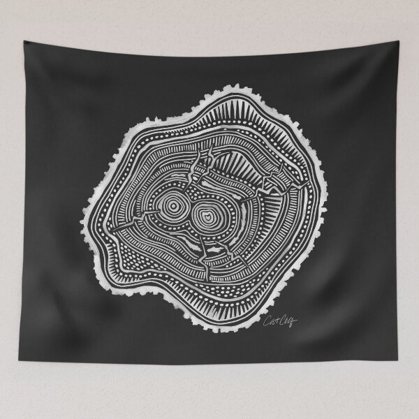 Item preview, Peachleaf Willow – White on Black designed and sold by Cat Coquillette.