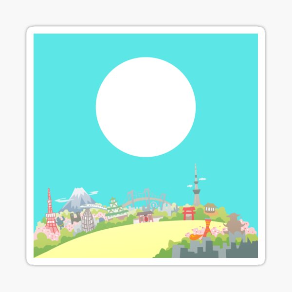 Blue Sky in Japan Sticker