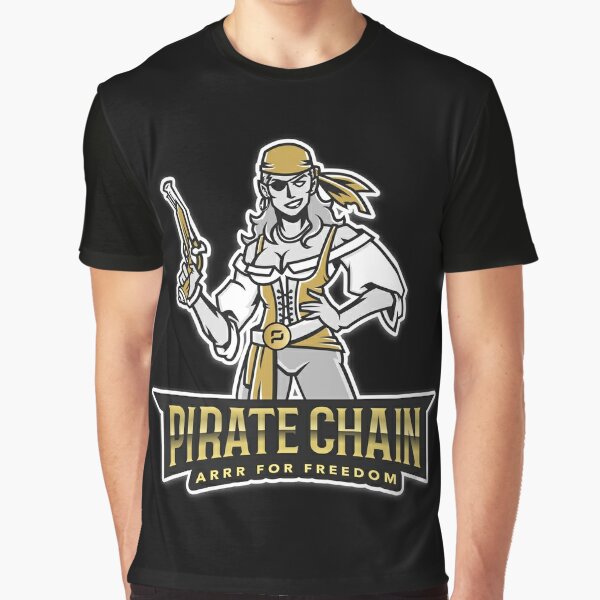 Pirate Chain Arrr For Freedom Graphic T-Shirt