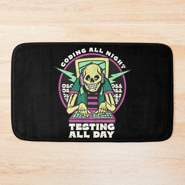 Item preview, Programming Skeleton Coding All Night Testing All Day designed and sold by Hoiho Adventure Shirts.