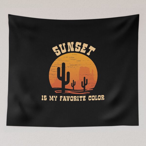 Item preview, Sunset is My Favorite Color Desert Saguaro Cactus designed and sold by Maria Garcia.