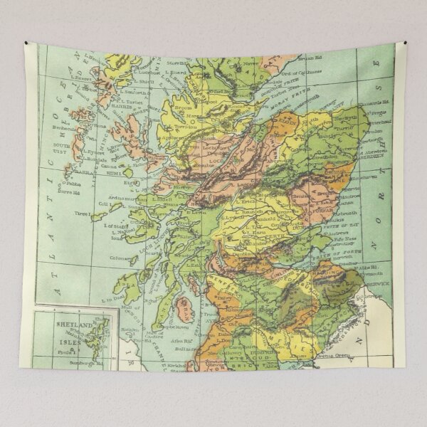 Item preview, Vintage Map of Scotland 1894 designed and sold by yourscotland.