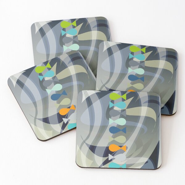 Item preview, Aesthetic abstract simple fish seascape - Caroline Laursen Original designed and sold by Caroline Laursen.