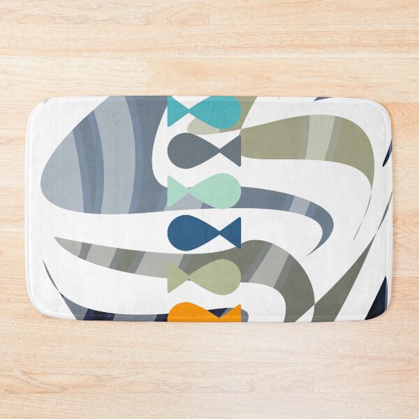 Item preview, Aesthetic abstract simple fish seascape - Caroline Laursen Original designed and sold by Caroline Laursen.