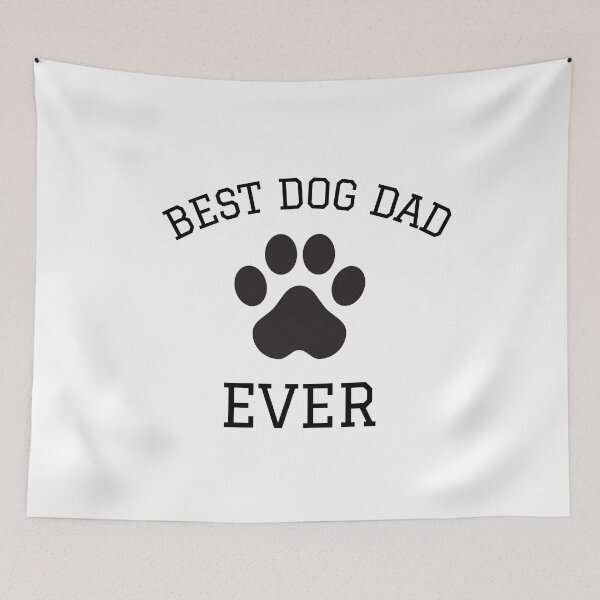 Aperçu de l'œuvre Best Dog Dad Ever, T Shirt Funny Fathers Day Hilarious ,Dog Lovers créée et vendue par King of Colored Stickers.