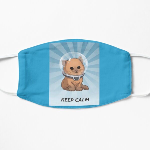 keep calm kitty, keep calm, subnautica, calm, gassik, zzz Flat Mask