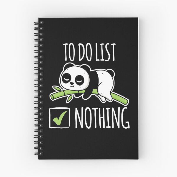 Item preview, Funny To Do List Nothing Lazy People Cute Panda Energy Saving Shirt designed and sold by Skynix.