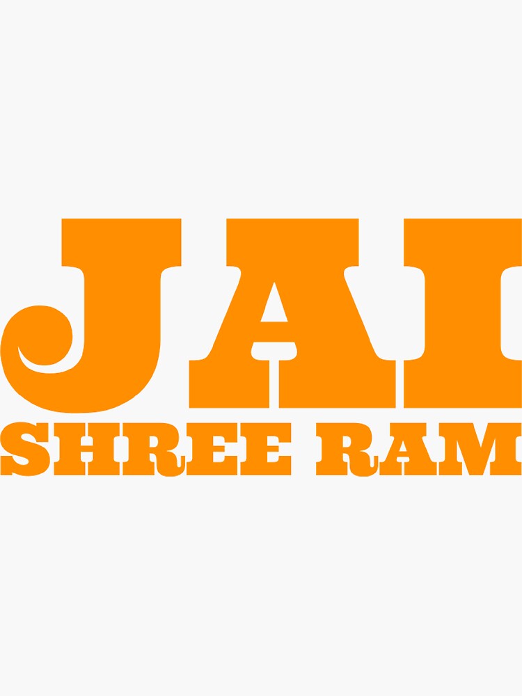 decalbazaar Vinyl Jai Shree Ram Flag for Bike Car Vehicle Window Sticker 5  x 3.5 Inches Black) : Amazon.in: Car & Motorbike